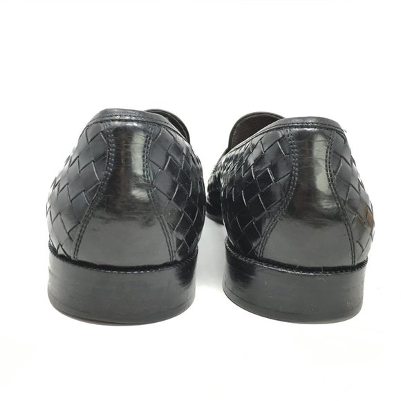 Bragano Cole Haan Loafers Shoes Sz 9.5 Black Woven main image 8